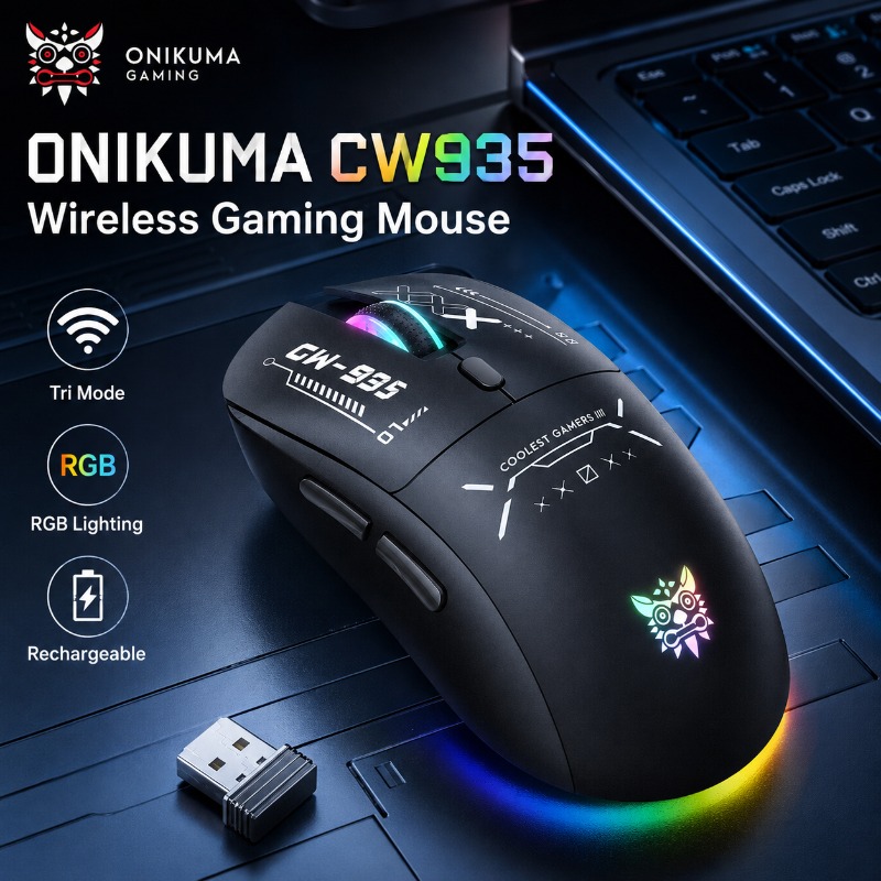 Esports Essential Gaming Pc - Беспроводная игровая мышь ONIKUMA CW935, три