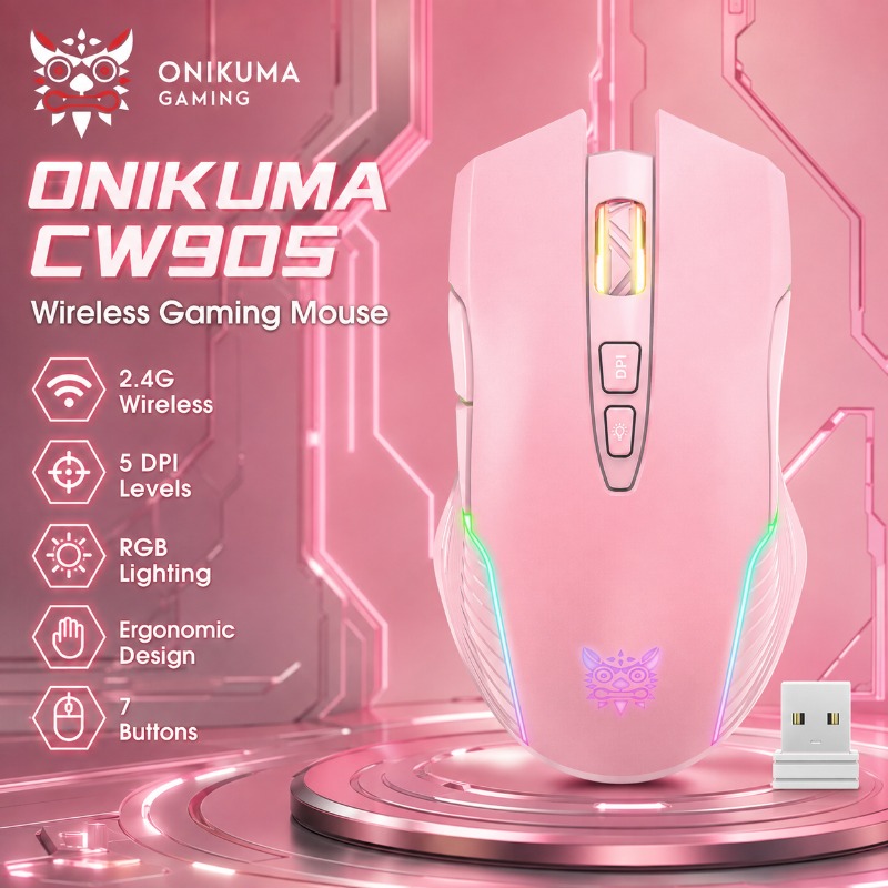 Es5 Esports Rgb Gaming Mouse - Беспроводная/проводная игровая мышь ONIKUMA CW905, 3600