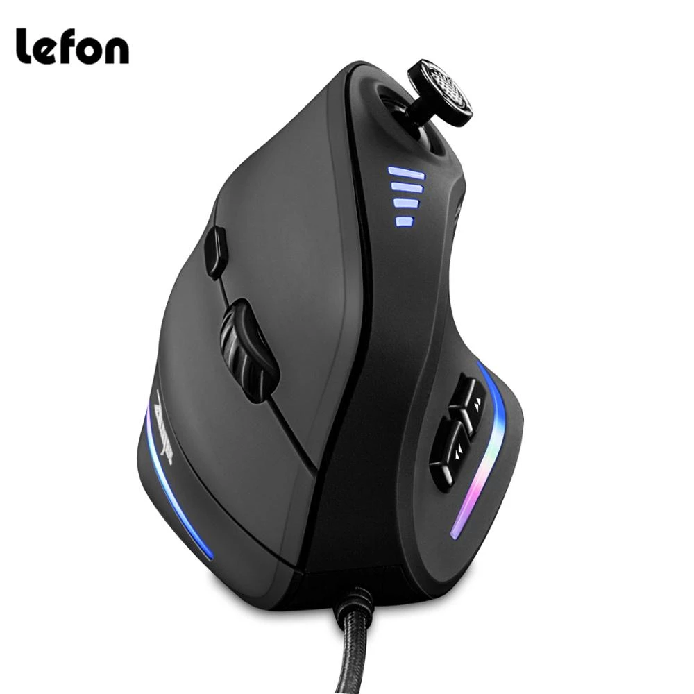 Es5 Esports Rgb Gaming Mouse - Проводная мышь ZELOTES C18, вертикальная эргономичная