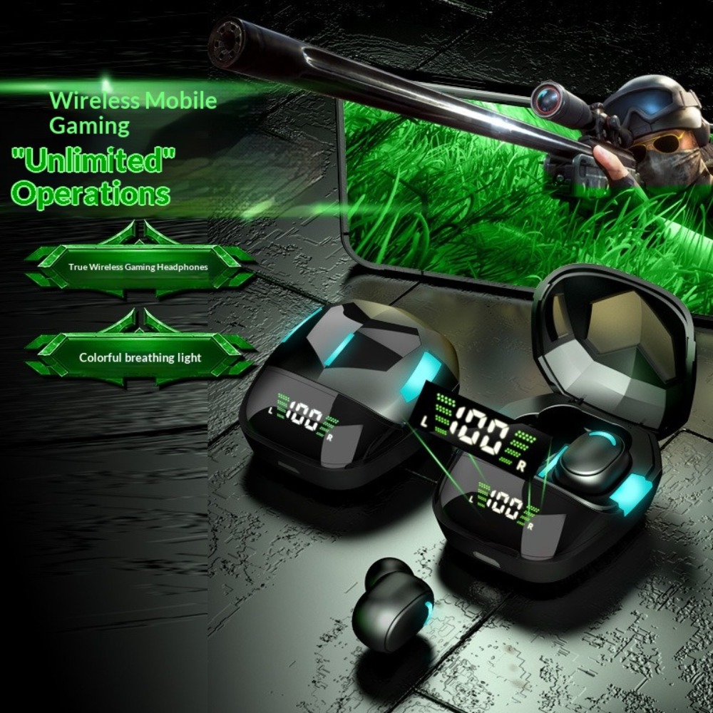 Esports Gaming Mobile - Bluetooth-гарнитура с индикатором заряда батареи, шумоподавлением,