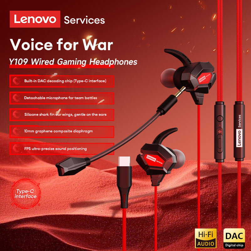Esports Gaming Mobile - Проводная игровая гарнитура Lenovo Y109 с