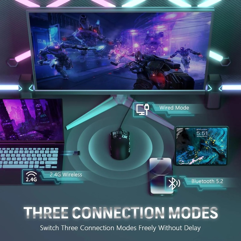 Беспроводная игровая мышь ATTA – обзор и цена Es5 Esports Rgb Gaming Mouse