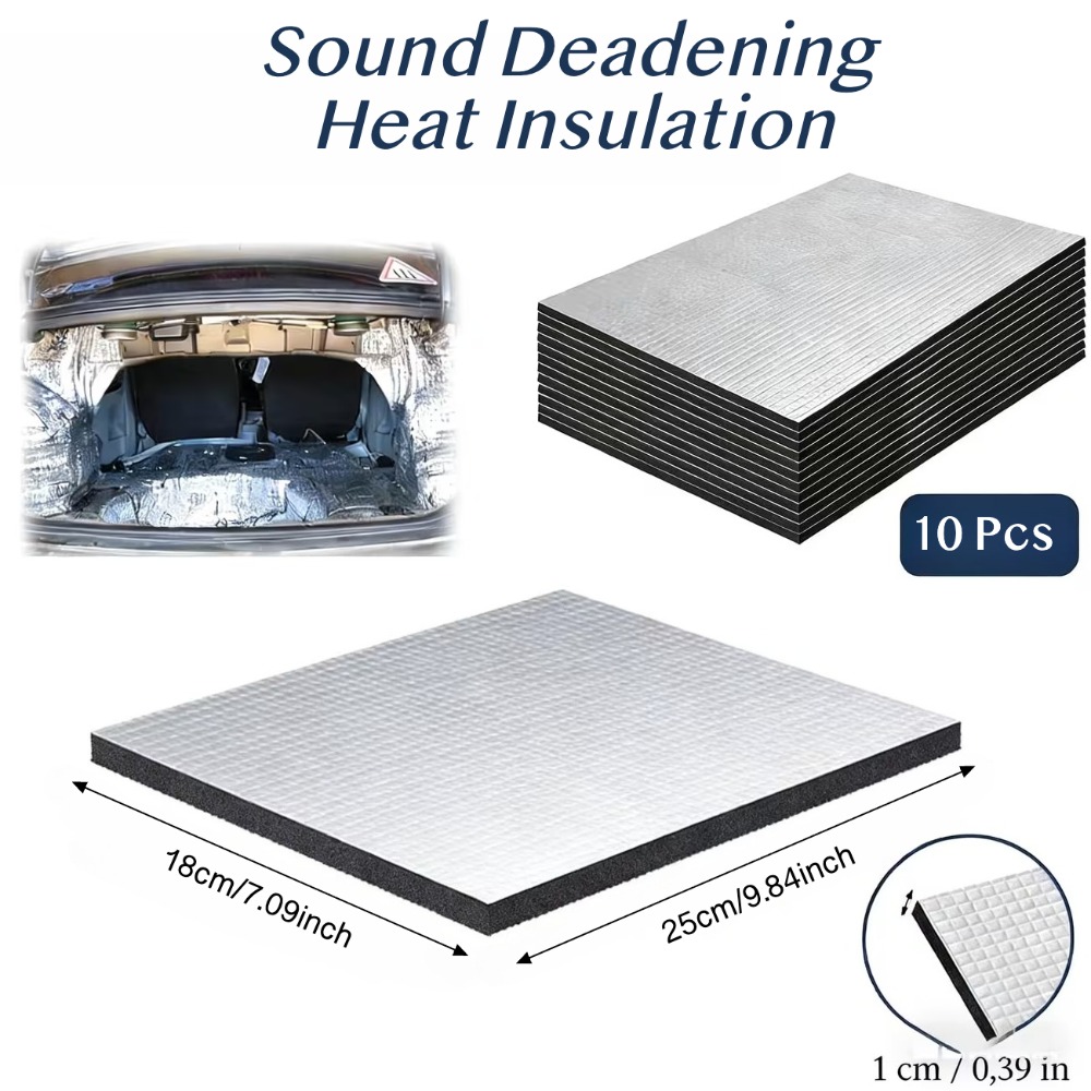 10 шт. 10 мм автомобильный шум – обзор и цена Sound Dampening Foam